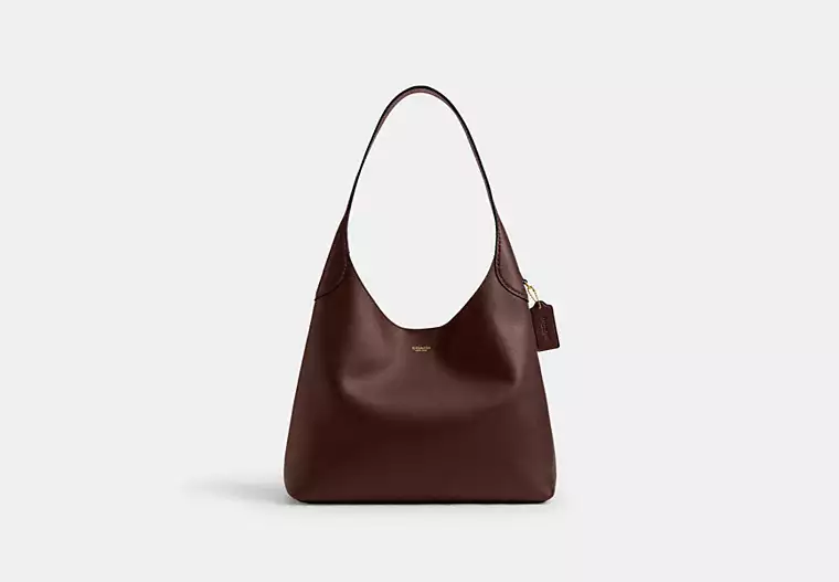 Coach Brooklyn shoulder bag in warm brown leather